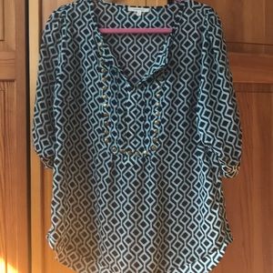 Mono geo blouse